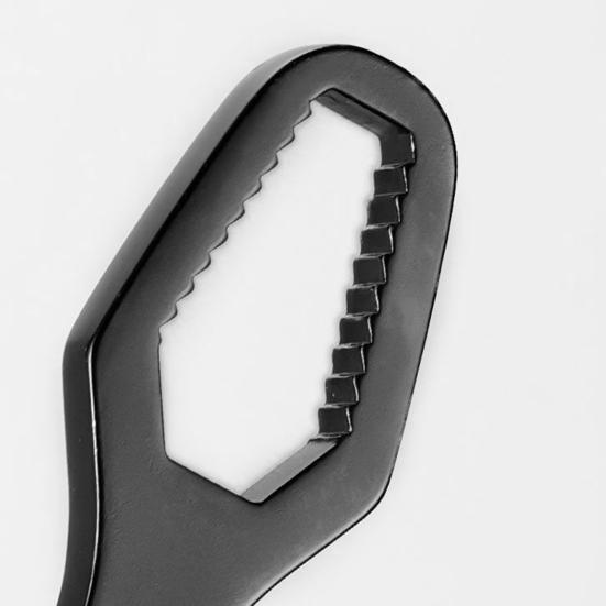Universal Self Tightening Wrench High Carbon Steel Adjustable Wrench with Long Handle Car Bike Repairs Multi-Angle Fastener Tool