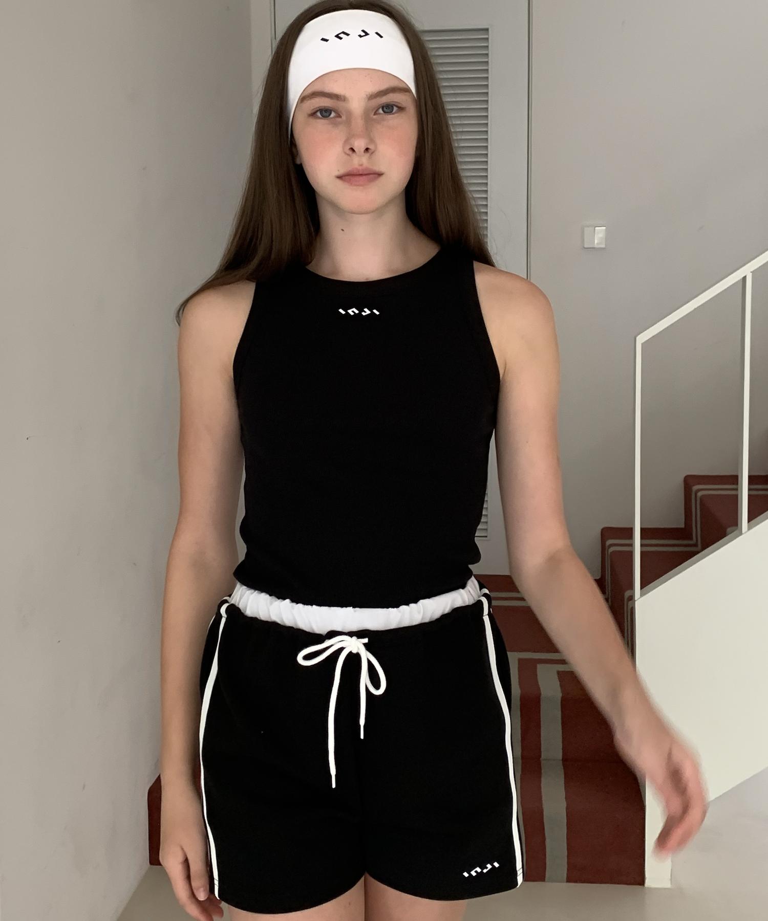 Ingi Active Classic Ribbed Sleeveless Black One
