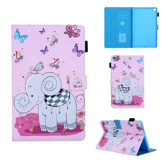 

Case for Samsung Galaxy Tab A 10.1 SM-T510 SM-T515 Cute Cat Panda Magnetic Tablet Cover Funda for Samsung Galaxy Tab A 10 1 2019 Elephant