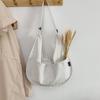 Faionable Canvas Women's Dumpling Bag Solid Color Large Capacity Crossbody Bags Shoulder Bag for Travel and Commuting