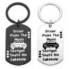 Winchester Music Driver Picks The Music Shotgun Shuts Stainless Steel Keychain Stainless Steel Keychain for Backpack Bag Pendant
