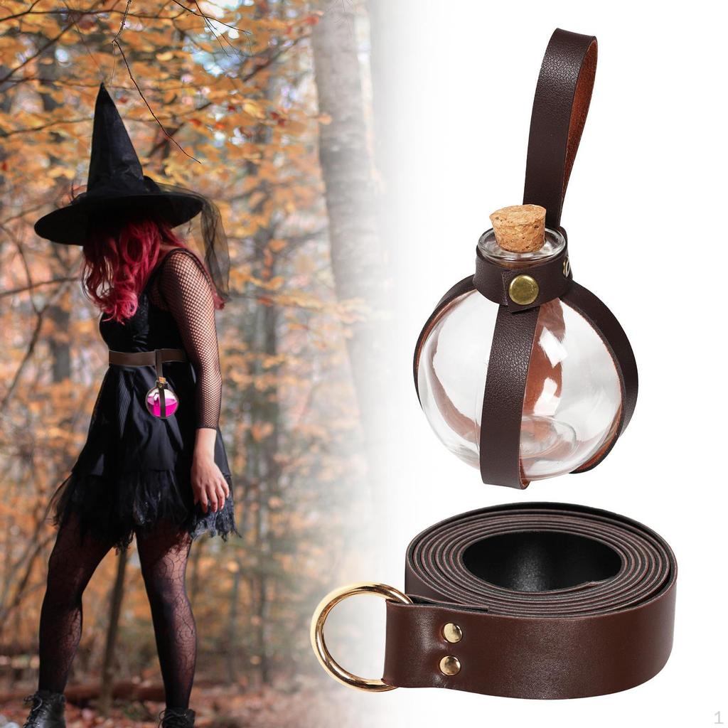Viking Belt PU Leather Medieval 240cm Renaissance Costume Set Cosplay