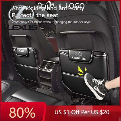 2026 Hot Interior Stickers Car Seats Leather Anti Kick Pad Seat Protection Cushion For Lexus F SPORT ES RX NX LS UX LM LX