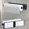 Wall-Mounted Kitchen Paper Towel Holder and Storage Rack