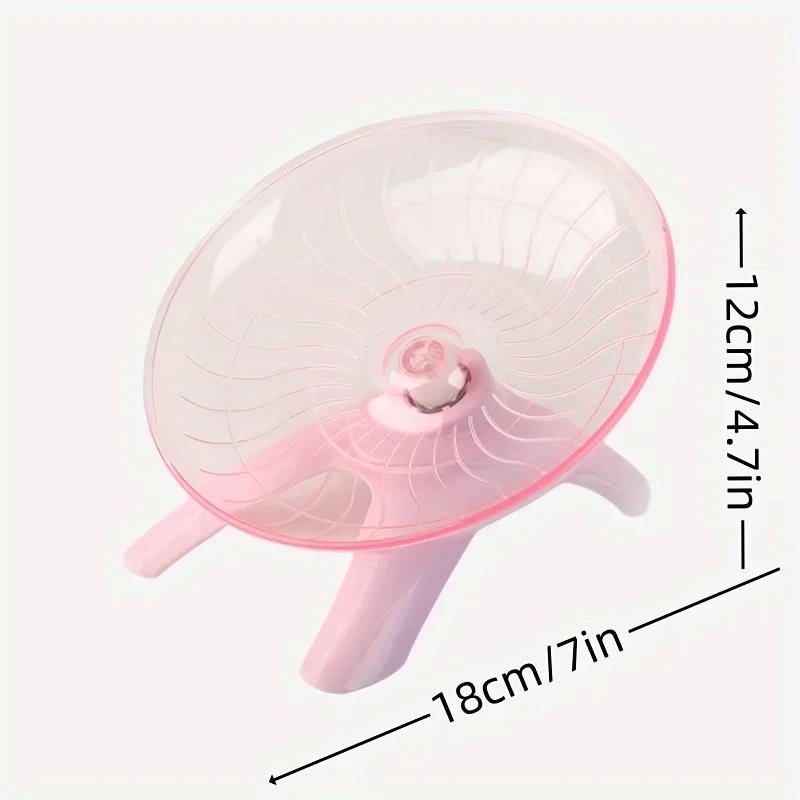 Hamster Running Disc Toy Sport Running Silent Transparent Small Pet Rotatory Jogging Wheel Wheel Toys Pet Hamster Cage Supplies