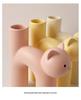 Nordic Cat Flower Vase Ornament - Cute Cream Style Decoration for Floral Arrangements