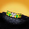 New Style Fresh Forest Enamel Glaze Flower Ring Personality Cherry Diamond Ring Ring Women