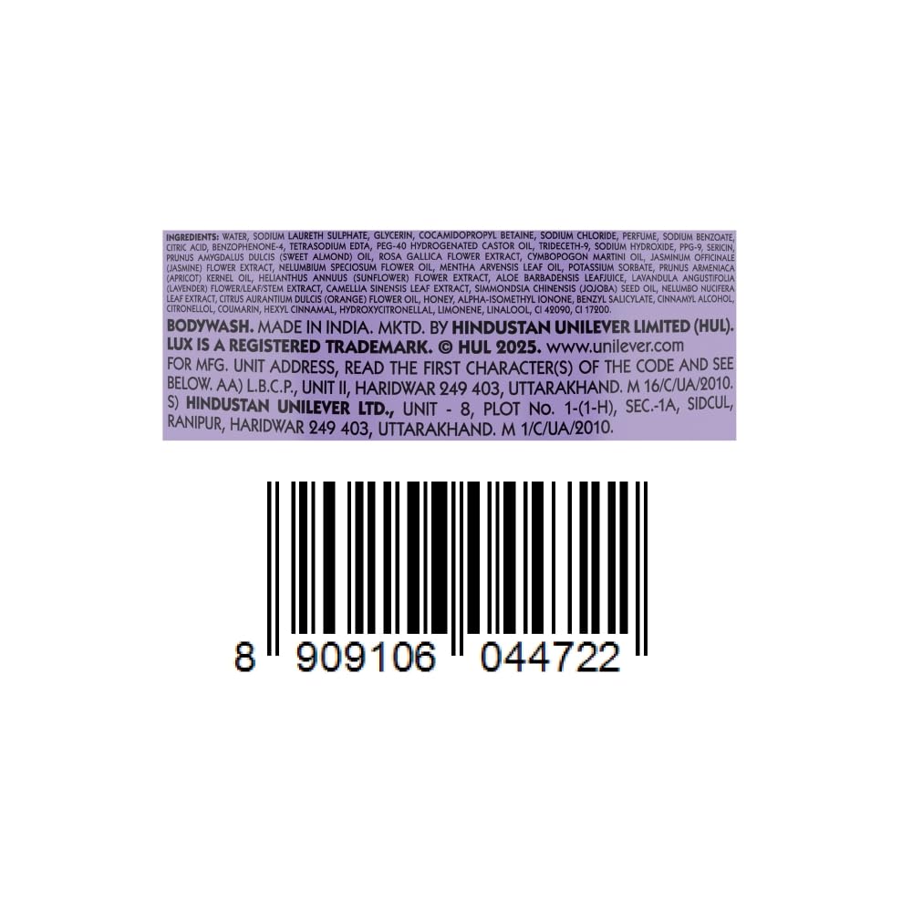 Lux Black Orchid & Juniper Oil Bodywash Refill Pack 1 Litre Soft Glowing Skin Paraben Free