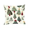 Plush Christmas Pillow Cover Soft Xmas Tree Pillowslip Elk Santa Pillow Cover  Living Room