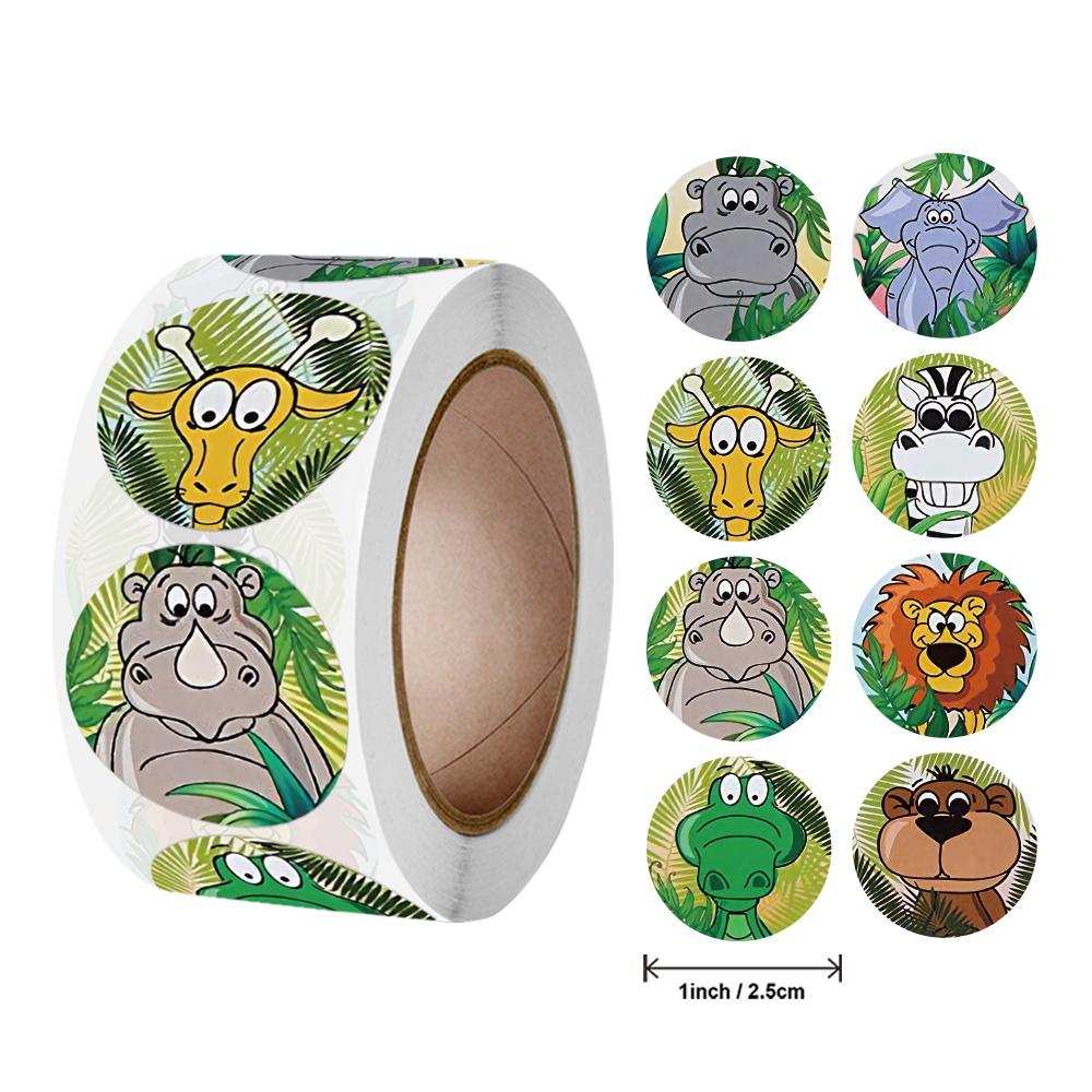 500 Pcs Reward Stickers Motivational Stickers Roll For Kids For School Reward Students Teachers Cute Animals Stickers Labels