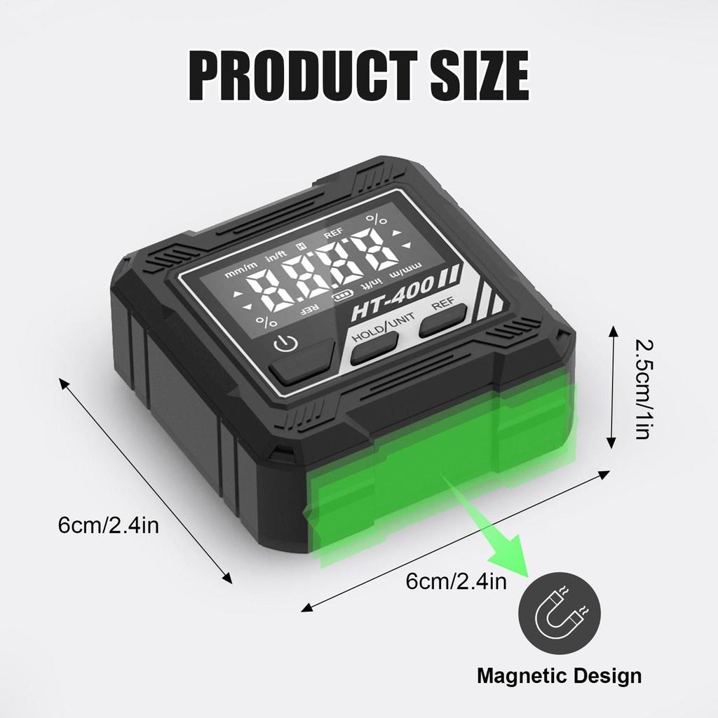 Digital Protractor Level LCD 4 X 90 Degree Range Magnetic Base Digital Degree Angle Finder For Construction Home Machinery Saw