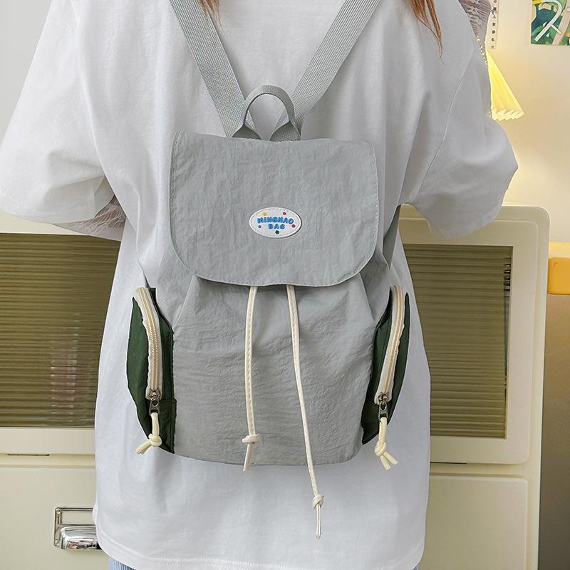 

Повседневный трендовый рюкзак Новый универсальный студенческий рюкзак Легкий универсальный дорожный рюкзак серый