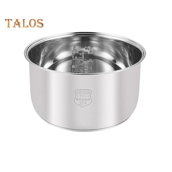 

Сменная вставка для внутренней кастрюли из нержавеющей стали для рисоварки, полированная поверхность для пищевых продуктов, легкоочищаемая внутренняя кастрюля, кухонный аксессуар S