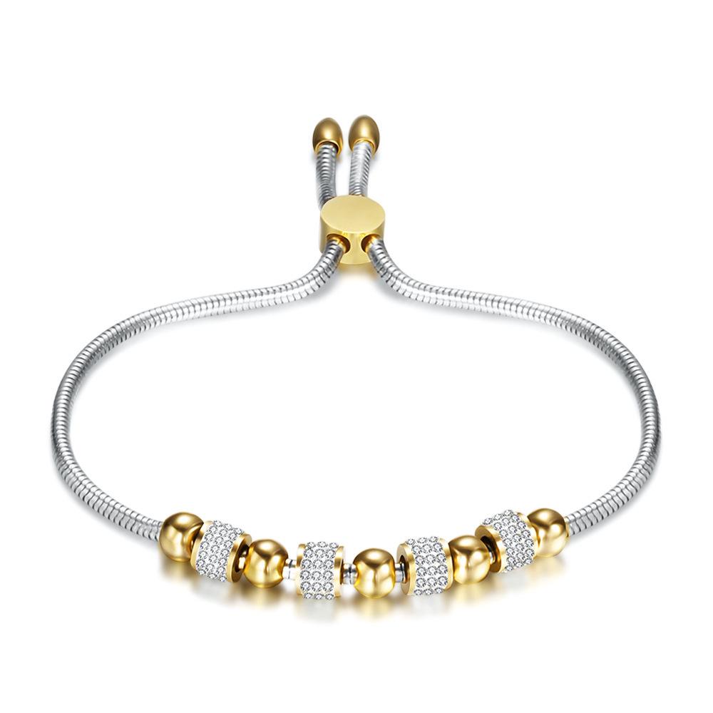 6MM Full Diamond Adjustable Titanium Steel Bracelet - Trendy and Versatile Unisex Fashion