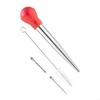 Practical Baster Set of 4 Pieces Stainless Steel Baster Needles and Cleaning Brush for Cooking X3UC