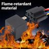 12V 5pin 40A Car Relay with SPDT Harness Sockets Color-Labeled Wires for Automotive Truck Van Motorcycle Boat Relay Harness