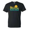 New York Groovy Sunset - Landscape Vacation Home State T Shirt - Black