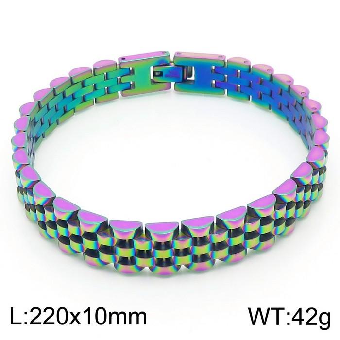 Kalen 9/10/15mm Golden Watch Strap Stainless Steel Bracelet For Men Women High Polished Bangle Party Holiday Jewelry Gifts