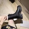 Spring Autumn Women's  Boots Thin Thi Bot Heightening Ort Retro Motorcycle Boots Cross Martin Boots