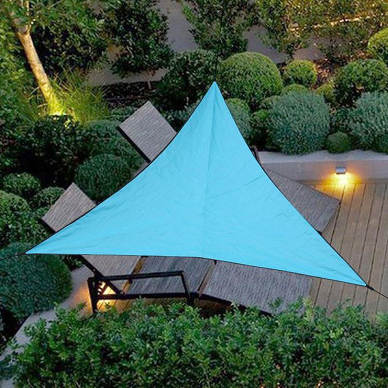 Waterproof Windproof Sunshade Triangle Sunscreen Canopys Outdoor Canopy Garden Terrace Swimming Pool Sunshade Sail Wear Resistant Sunshade Canopy