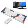 Keyboard Mouse Combo 2.4G Wireless Round Keycaps Ergonomic Type C   Keyboard and Mouse for Phone Tablet  