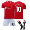 22/23 Manchester-United Home Football Jerseys Shorts Socks Set New  Shorts Socks Adult Sizes Outfits