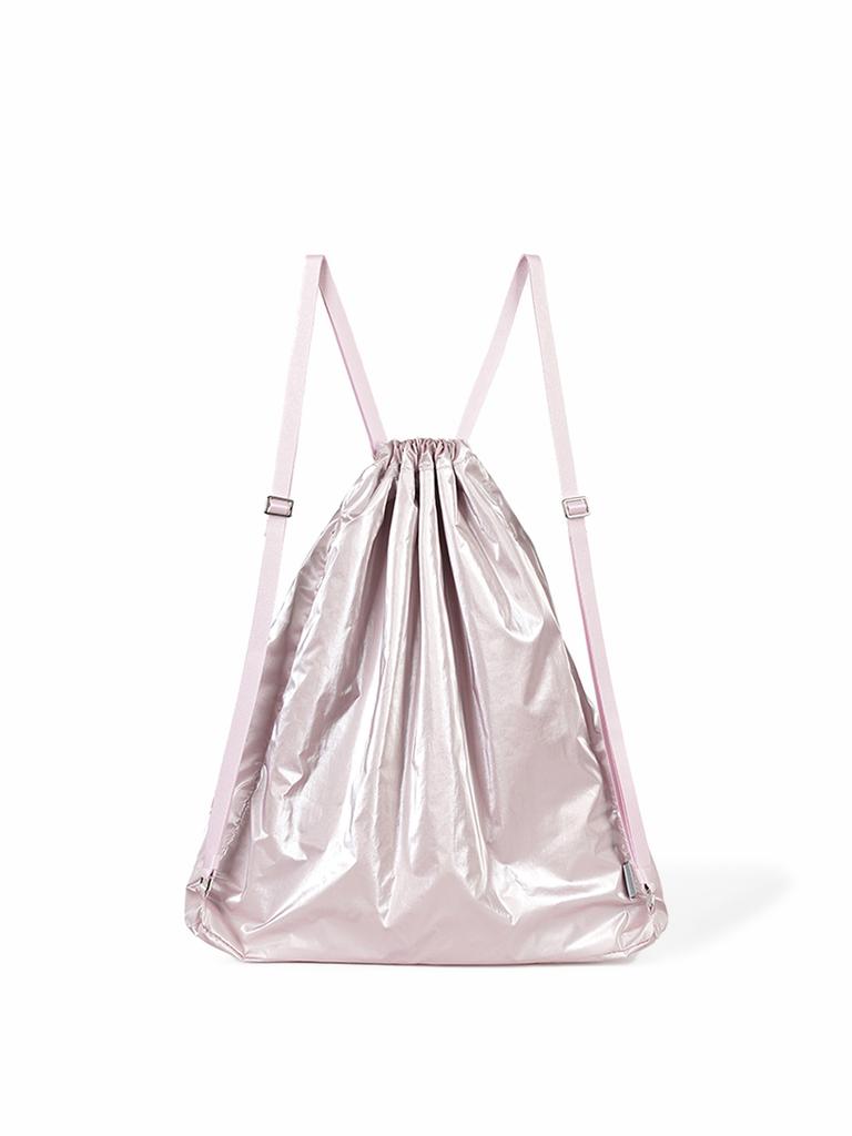 Fennec Ribbon String Bag - Light Pink