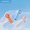 Handventilator, Tragbarer Mini-Hochgeschwindigkeits-USB-Ventilator, Turbinen-Luftkonzentrator, Energiesparender Elektrischer Ventilator, Lange Akkulaufzeit, Blau