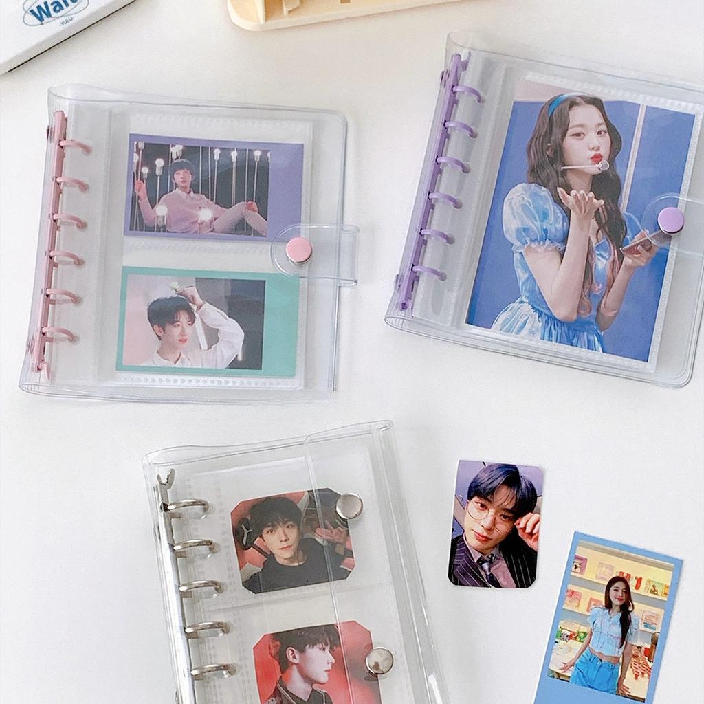 Wide A7 Loose Leaf DIY Document Bag Binder PVC Storage Pocards Collect Book Diary Agenda Planner DIY Cover Album