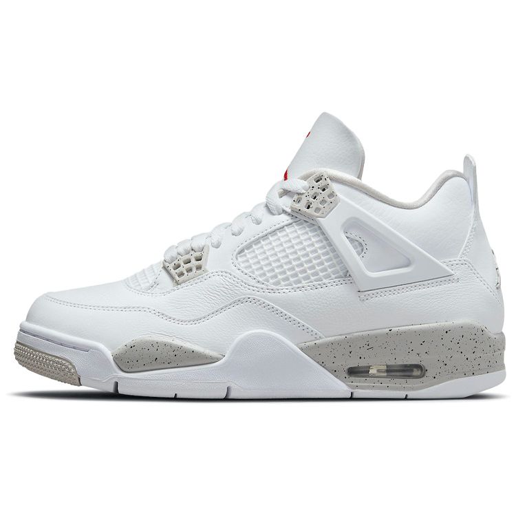 

Мужские кроссовки Air Jordan 4 Retro White Oreo Tech-серый черный огненно-красный CT8527-100 44.5