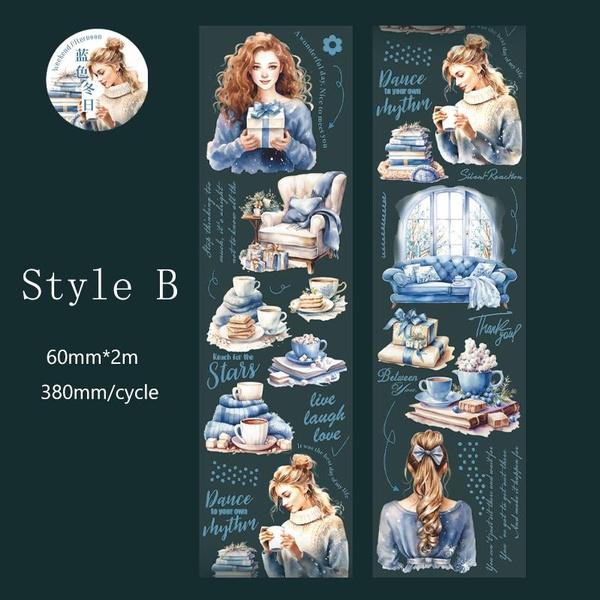 

1 рулон, серия для чтения, ПЭТ-лента, наклейки, материал для украшения для скрапбукинга, принадлежности для ведения журнала, коллажа E