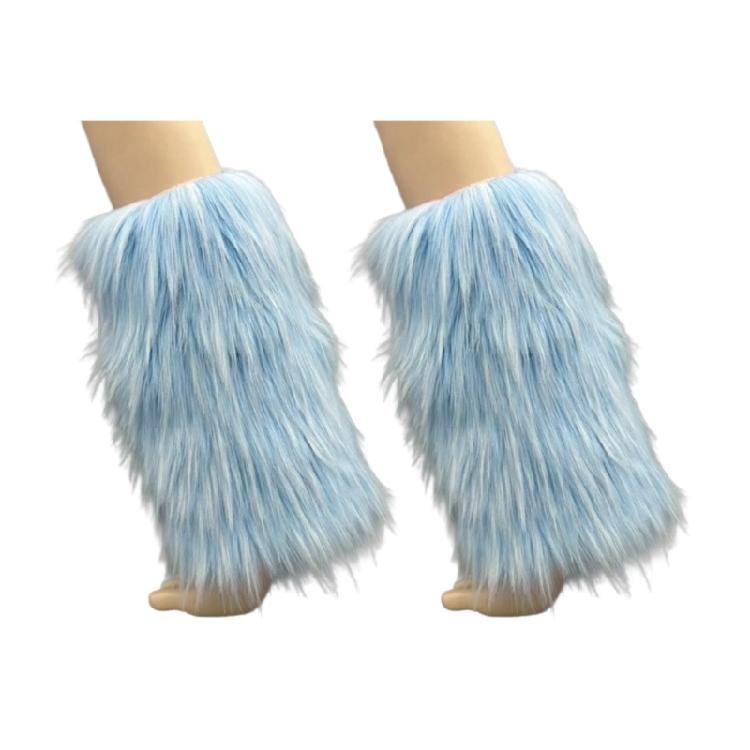 Women Faux Furs Leg Warmers Sexy Furry Fuzzy Leg Warmers Soft Boot Cuffs Cover