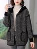 Button Front Hooded Jacket, Casual Long Sleeve Outerwear with Pockets, Women's Clothing