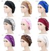 Elastic Sleep Cap Breathable Hair Bonnet Hat Fashion Satin Bonnet Hat  for Men Women
