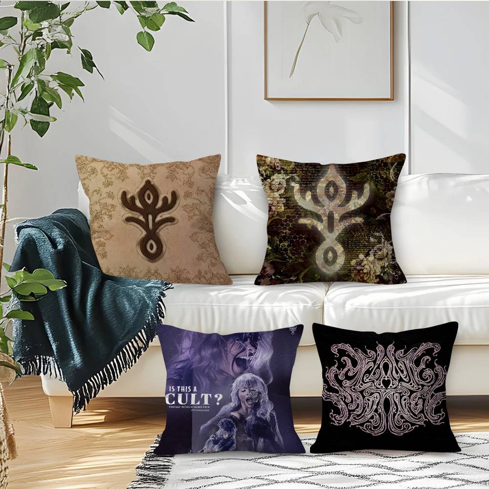 HADES SACRIFICE Melanie Martinez Reflective Cushion Cover Car Throw Pillow Case For Sofa Car Christmas Gift 40x40cm 45x45cm
