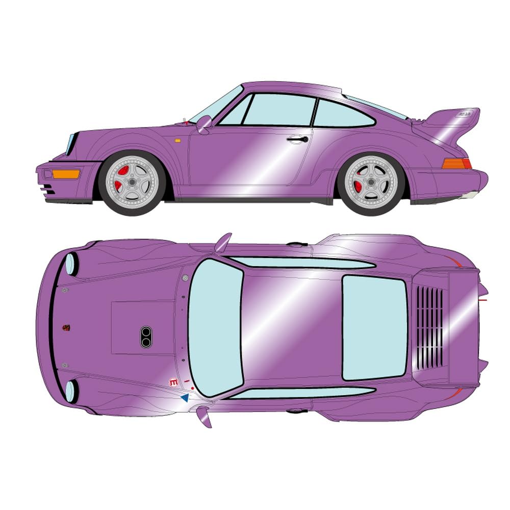 

MAKE UP VISION Porsche 911 Carrera RSR 1993 Металлик Лавандово-голубой Готовое изделие VM162H 1/43 (964) 3,8