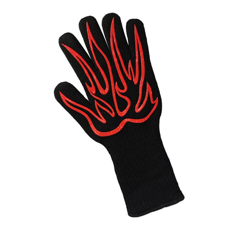 Heat-Resistant Flame Retardant Silicone BBQ Oven Gloves