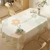 Light Color Tablecloth Washable Waterproof Oil Resistant Table Cloth Fabric Household Rectangle Oval Dining Table Universal