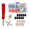 1 Set Kit Rimozione Nucleo Valvola Automobilistica Kit Riparazione Pneumatici Kit Riparazione Stelo Valvola Strumenti di Riparazione Automobilistica Accessori