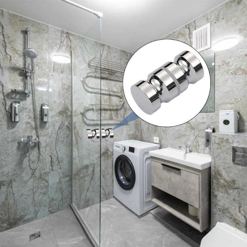 Aluminium Knob with Ergonomic Grip & Easy Installation Contemporary Door Knob Upgrades for Glass Shower Enclosures