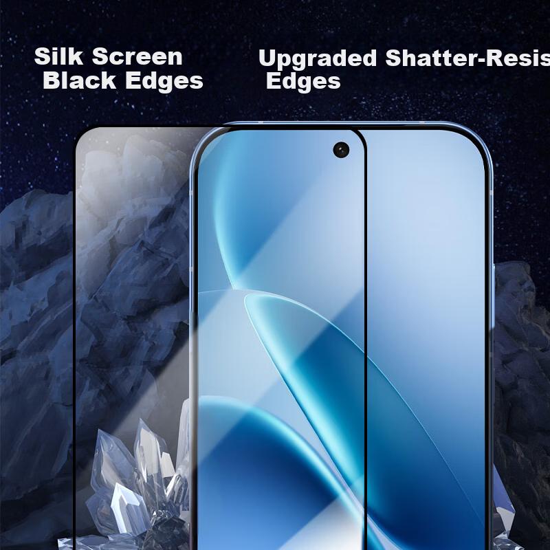 KOOLIFE [Anti-Chip Edge] Tempered Glass Screen Protector for vivo IQOO Z11 Turbo, Ultra-Thin Full Coverage HD Anti-Drop and Fingerprint Resistant Film