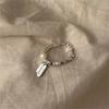 Retro Heavy Industry S plain ring, non-fading opening adjustable index finger ring