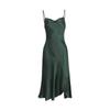 19mm Heavyweight Silk Slip Dress Women 100% Pure Mulberry V-Neck Sleeveless Nightgown With Side Slit