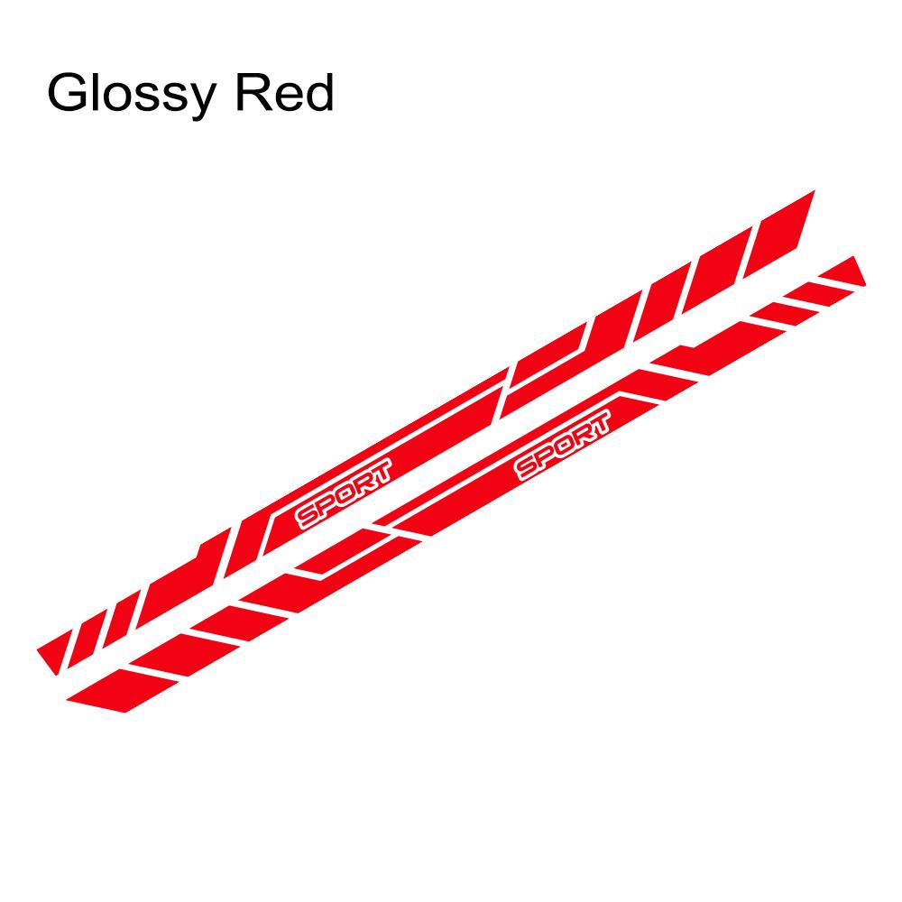 For Mitsubishi ECLIPSE CROSS Car Door Side Skirt Sticker PVC Racing Sport Stripes Vinyl Decal Auto Body Decoration Accessories