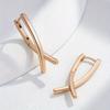 Orecchini Pendenti a Croce Geometrici a V alla Moda per Donne Orecchini Color Oro Vintage Gioielli Regali