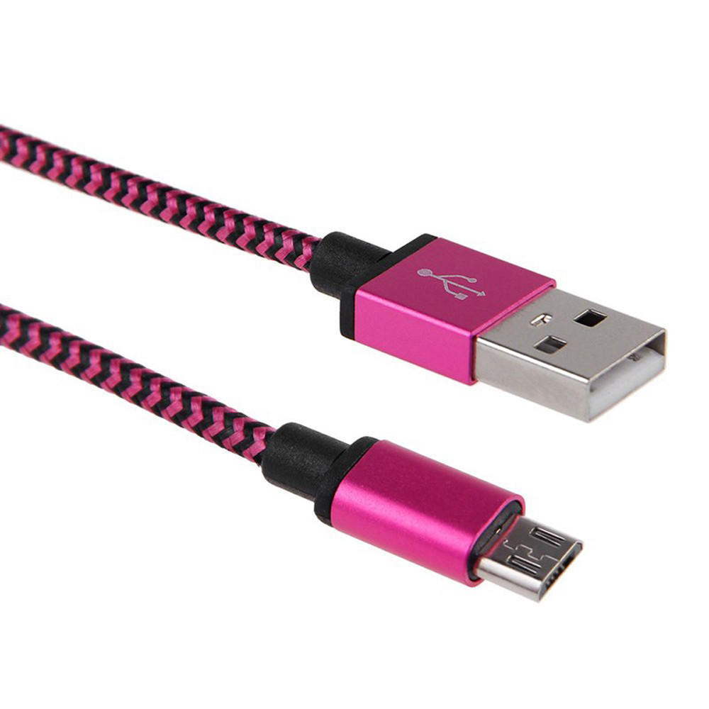 Android Micro Usb Charging Cable With Durable Nylon Braided Material For Smartphone Data Transfer And Fast Charging