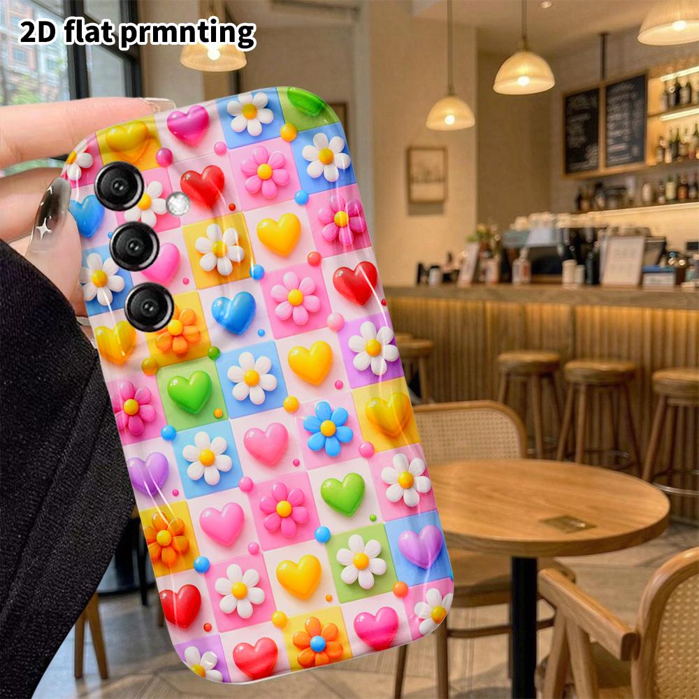 Phone Case: 2D Flat, Suitable for Samsung Galaxy A34 A35 M05 M06 S20 S22 S21 FE Plus 5G Protective Case, Full of Playful Energy, Perfect Christmas and