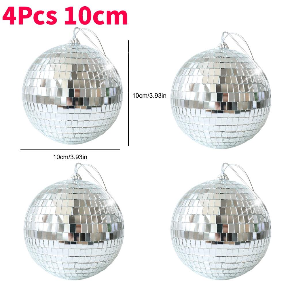 4/6/10cm Mirror Disco Ball Party Shining Ball Christmas Decoration Laser Reflective Glass Disco Ball Xmas Tree Ornament