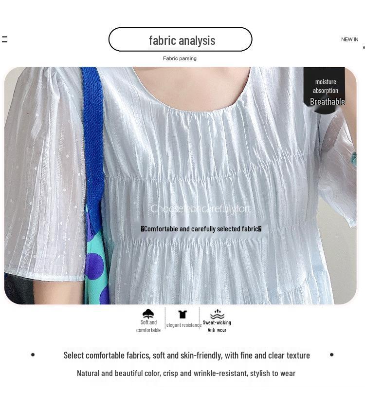 2026 Korean Style Summer Maternity Midi Dress: Loose, Slimming, Plus Size Fashion