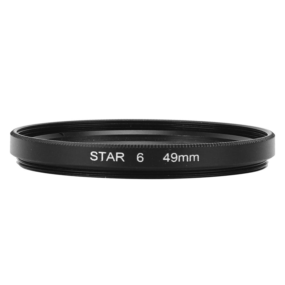 Filtru Stea Junestar 49mm Accesoriu pentru Obiectiv Cameră Canon 6 Linii Efect Stea Noapte